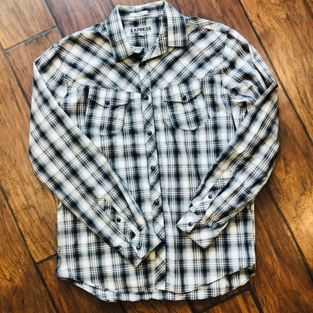 Express | Fitted | Casual Dress Shirt